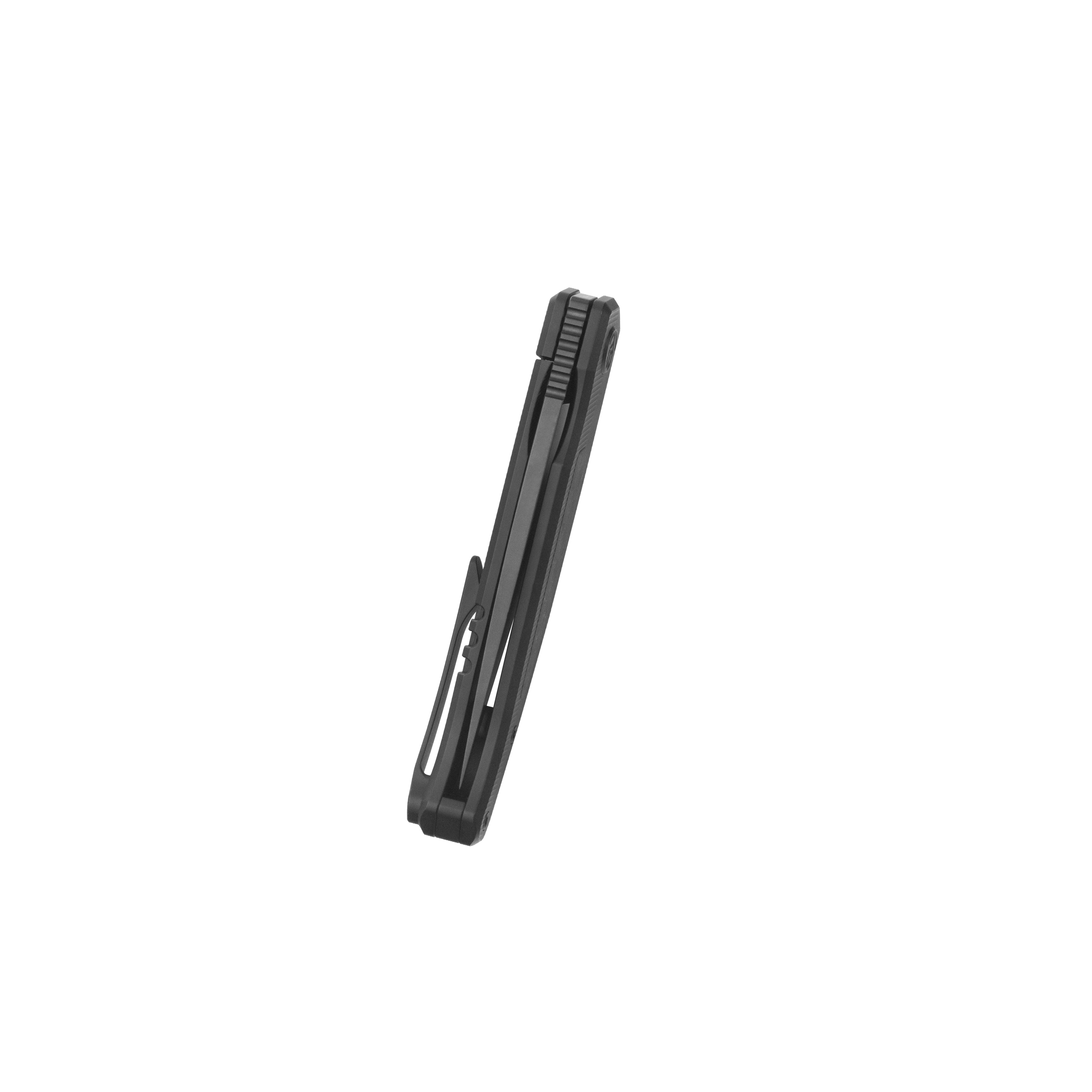 KB Mos Folding Knife Regular DLC Micro Milling with Wave CF inlay Handle 3.27'' DLC M390 Blade KB456C