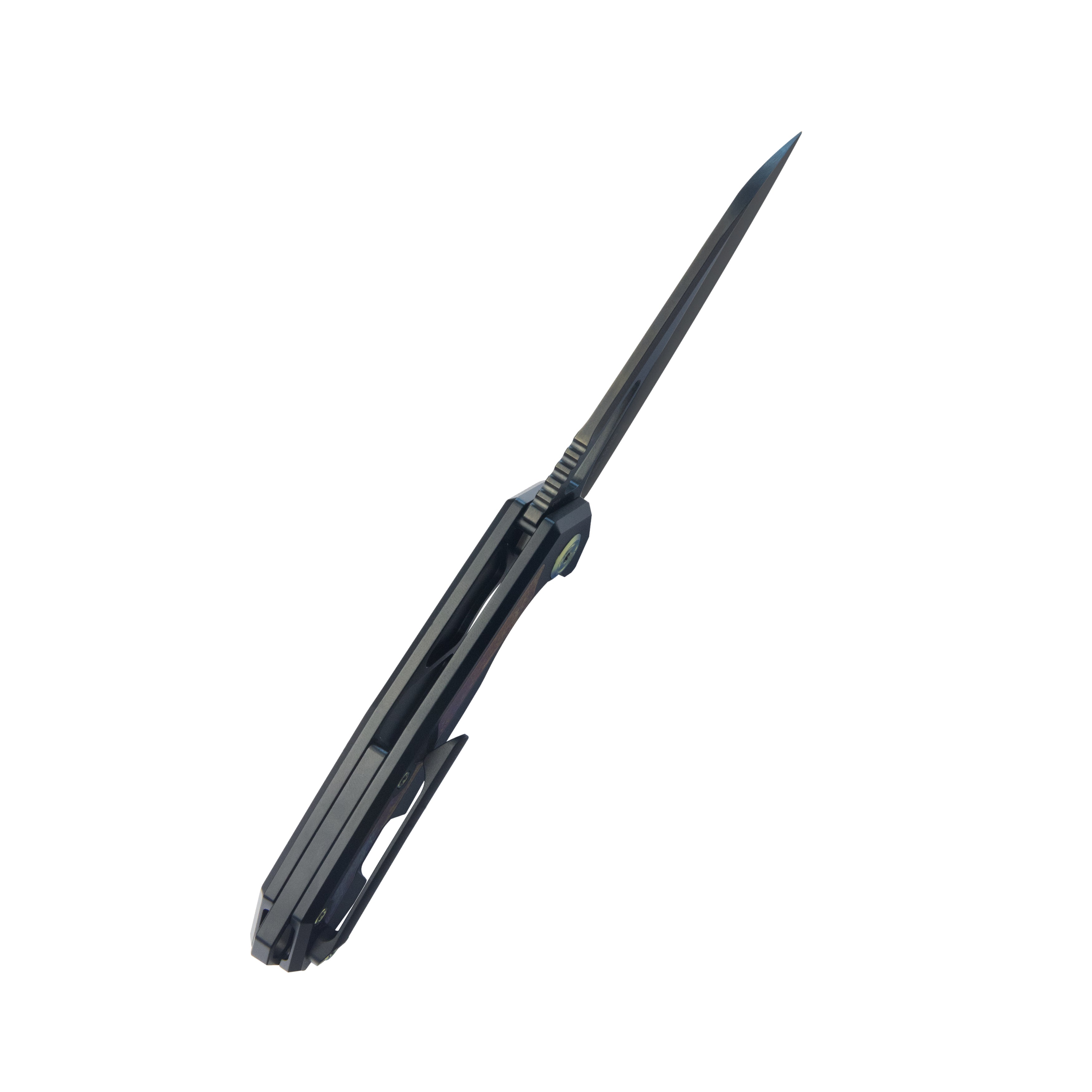 KB Vagrant Folding Knife Black Titanium Handle 3.15