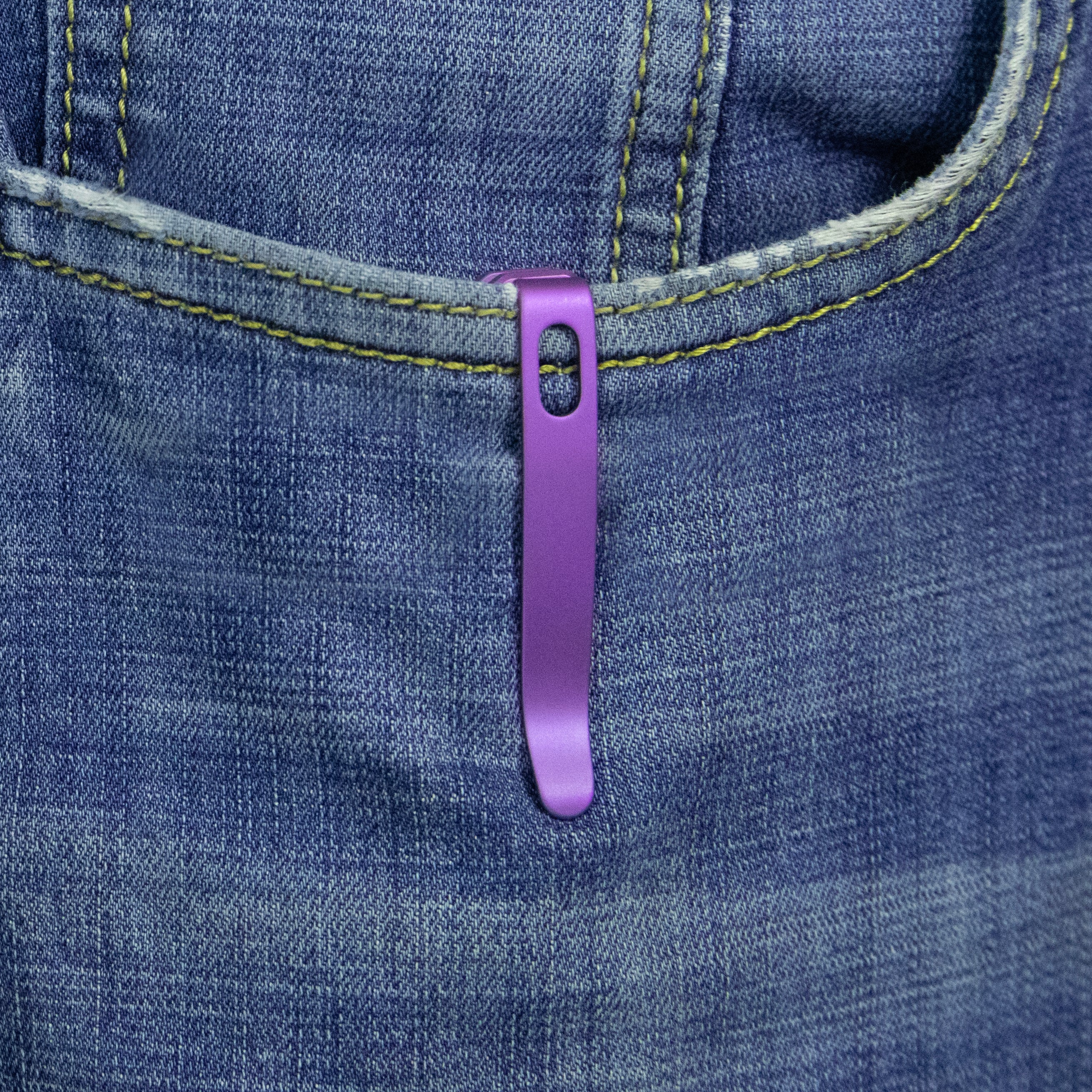 KB Aero Air Pocket Knife Crossbar Lock Purple Ti Diagonal Milling 2.91" Satin M390 Blade KB488C