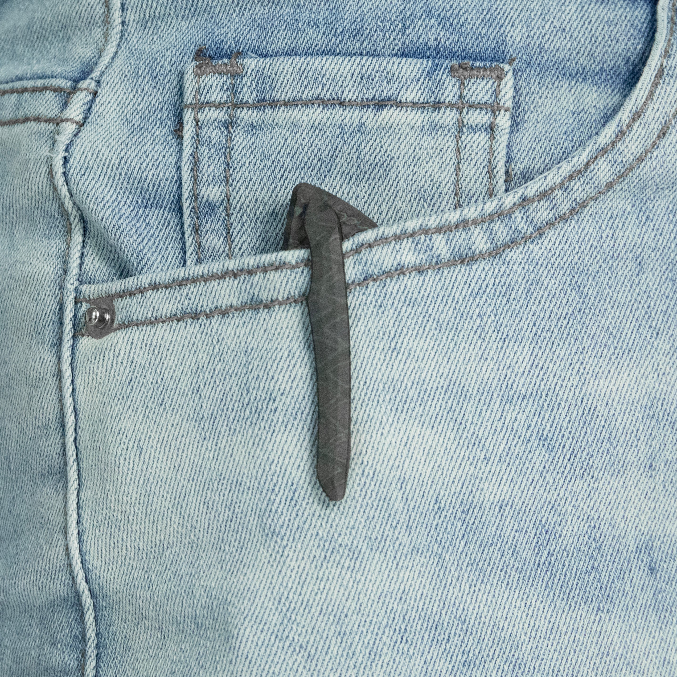 KB Sear Thumb Stud Open Folding Pocket Knife Flamed Ti Micro Milling 2.99" Belt Satin S90V Blade KB457B