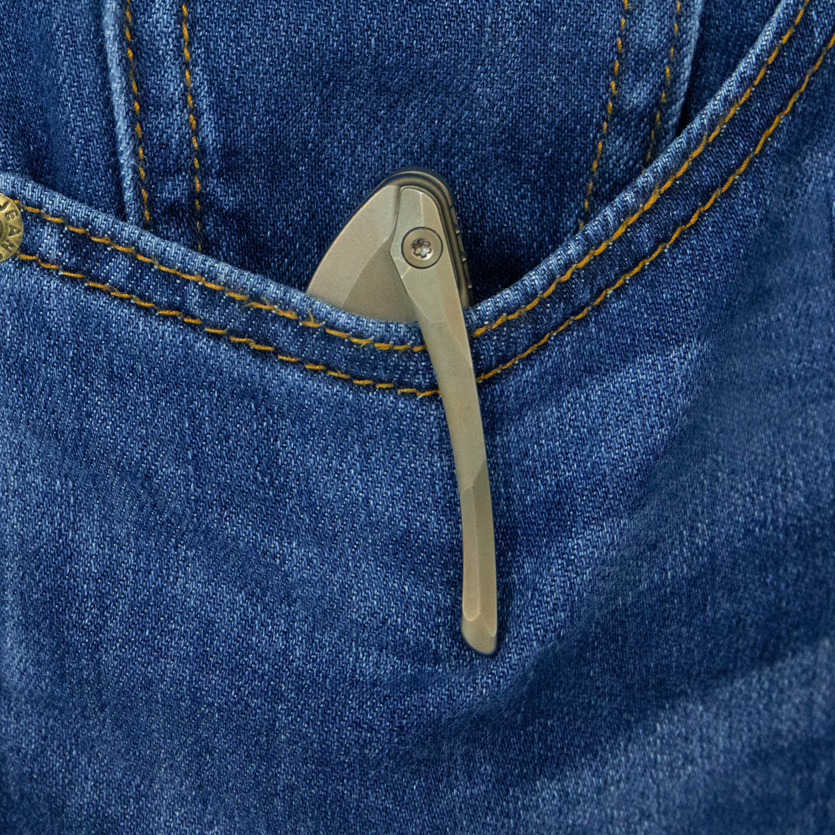 KB Sumo Folding Knife Bronze Titanium Handle 3.15