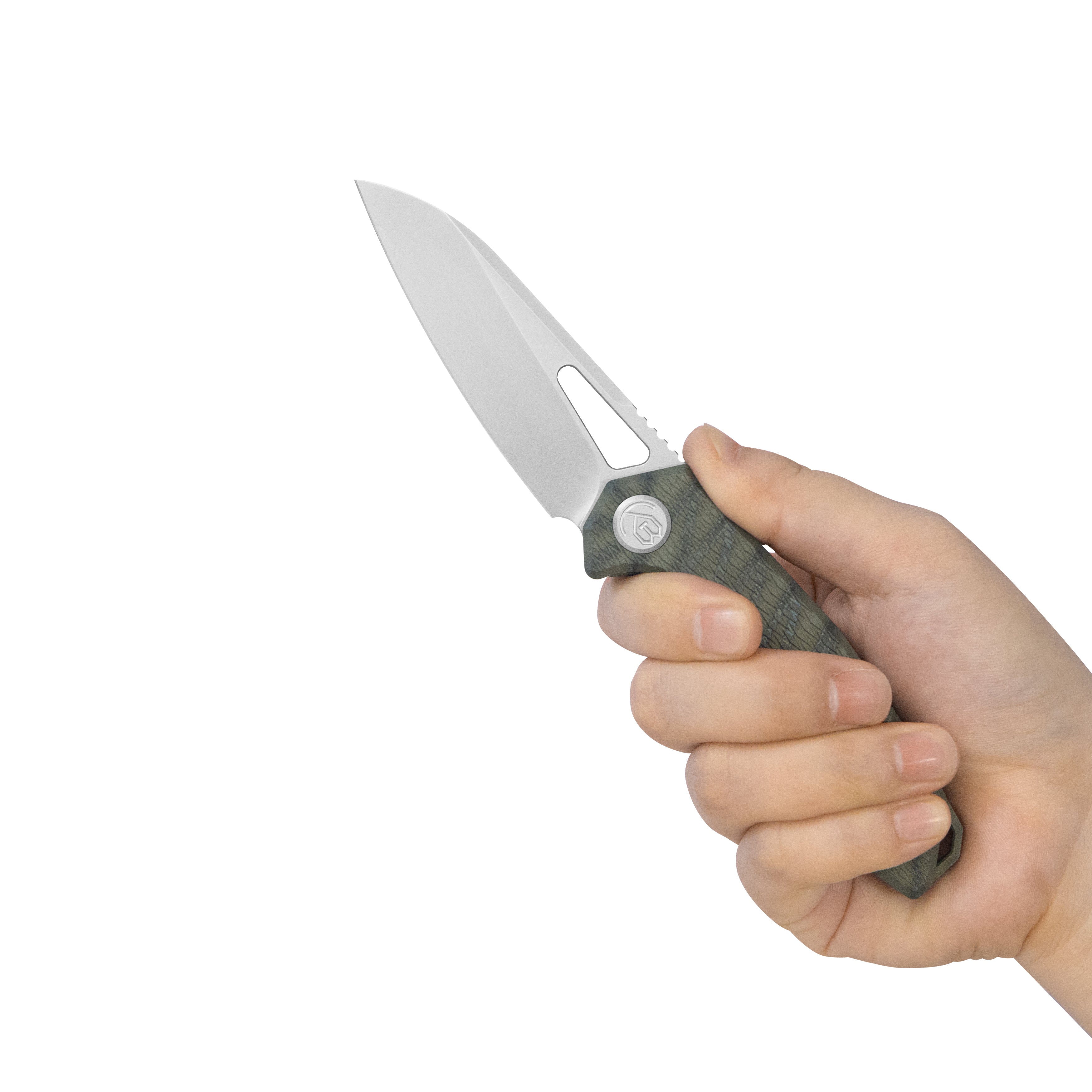 BLADE 無能タンパク質 Sample-B ヴィジュアル系 KB Vagrant Folding Knife Sandblast Titanium Handle 3.15