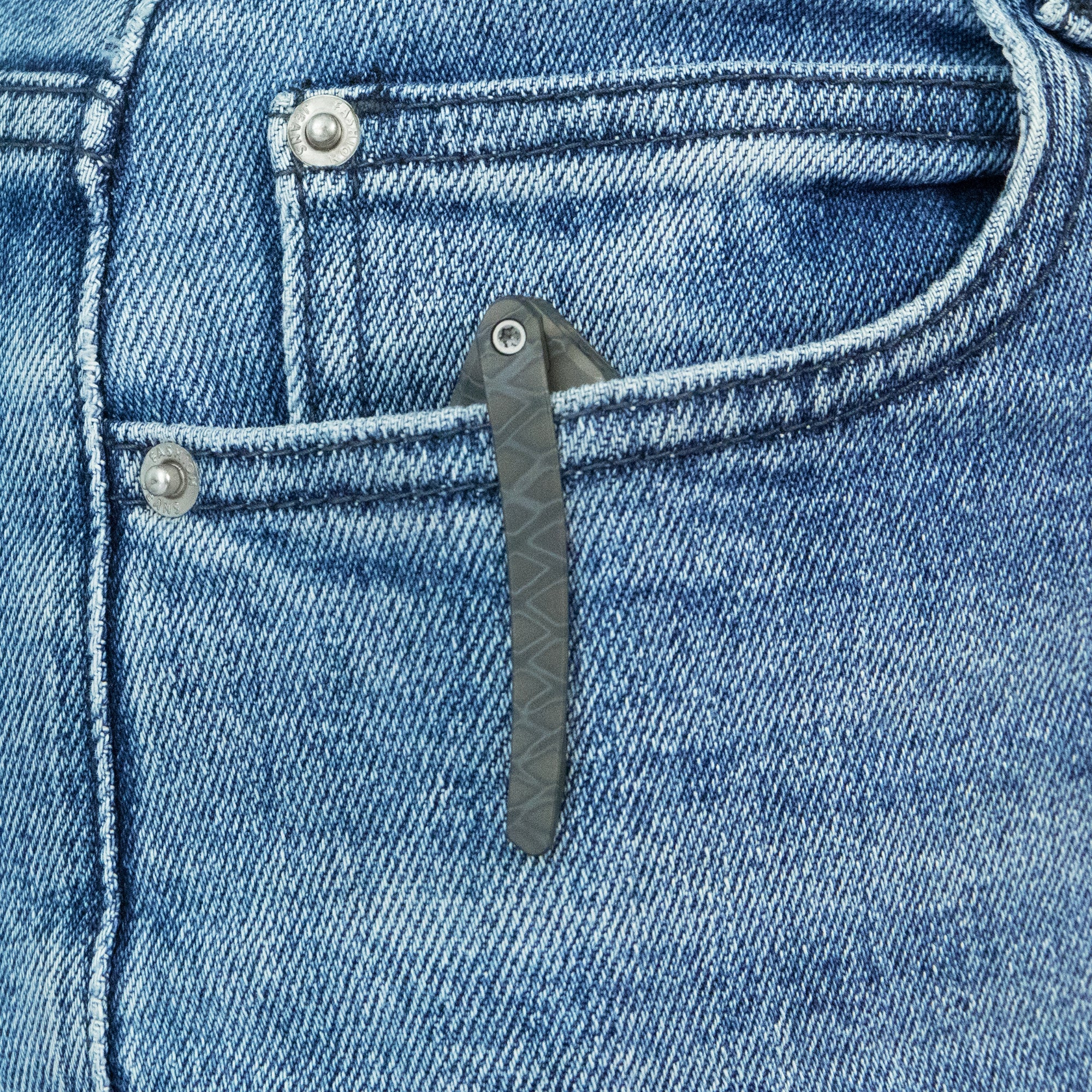 KB Merced Pocket Folding Knife Flame Ano Titanium Handle 3.46'' Beadblast M390 KB352B