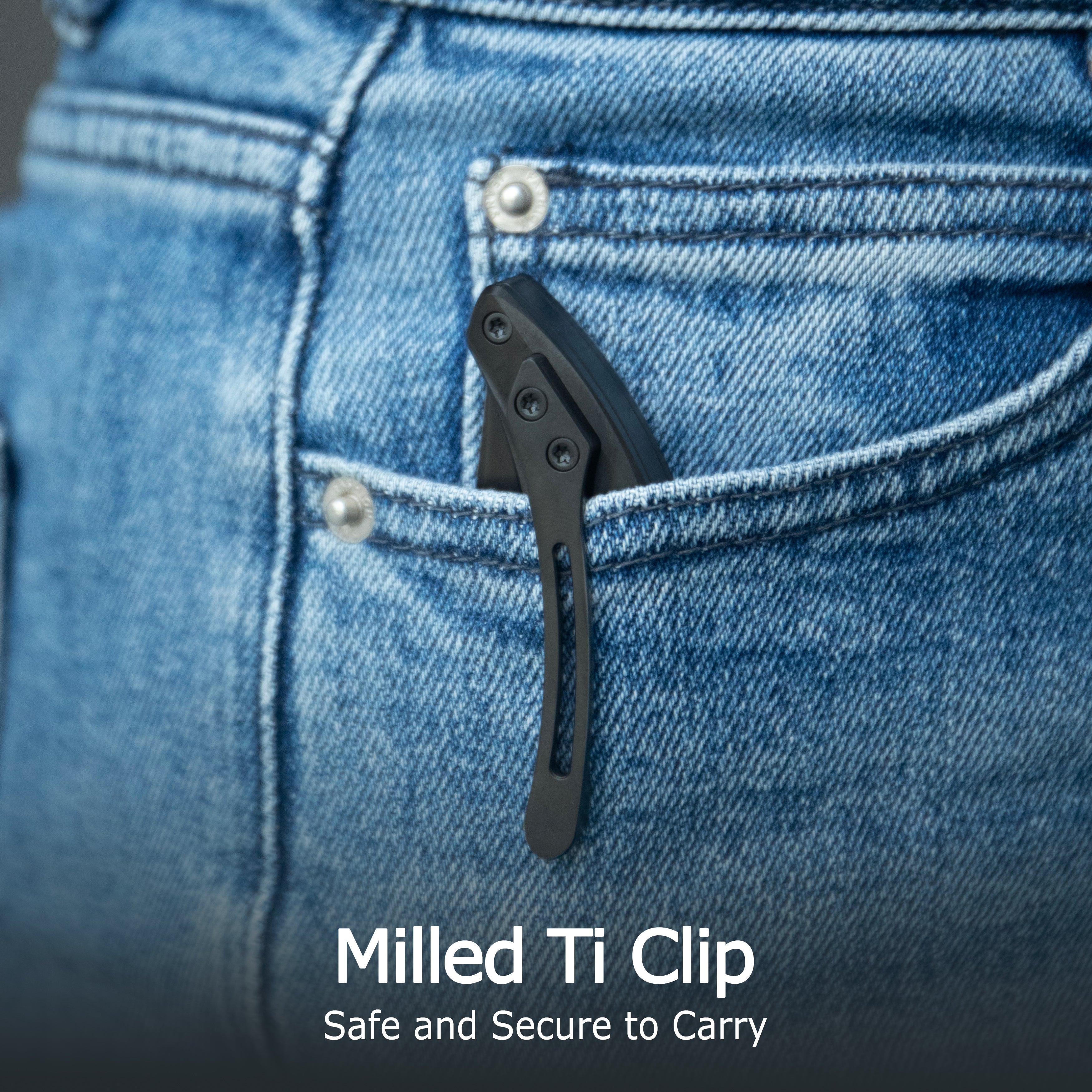 KB Cyrus Folding Knife Flame Ano Titanium Handle 3.46'' Beadblast M390