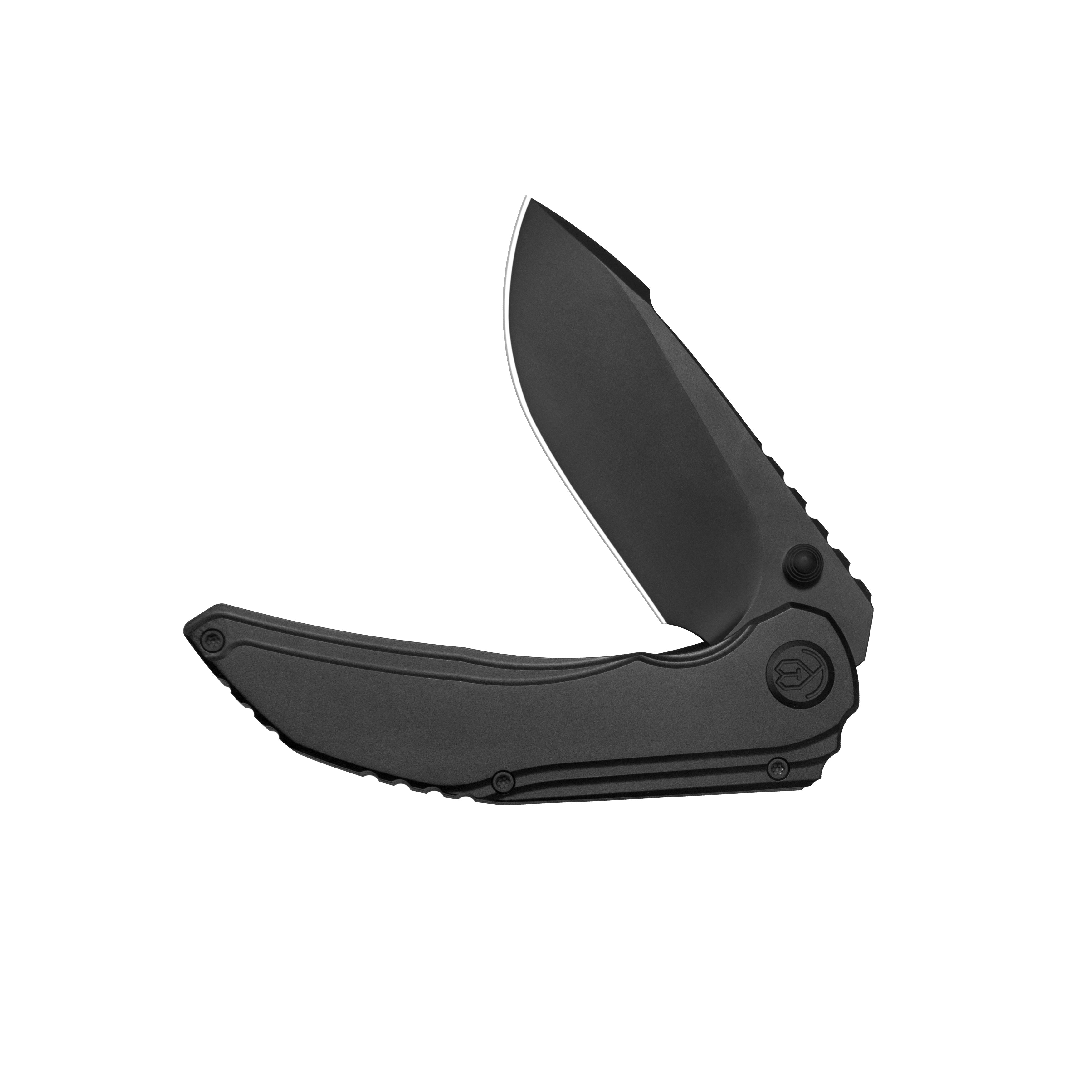 KB Snorri Pocket Folding Knife Black PVD Titanium Handle 3.54'' DLC M390 Blade KB388C