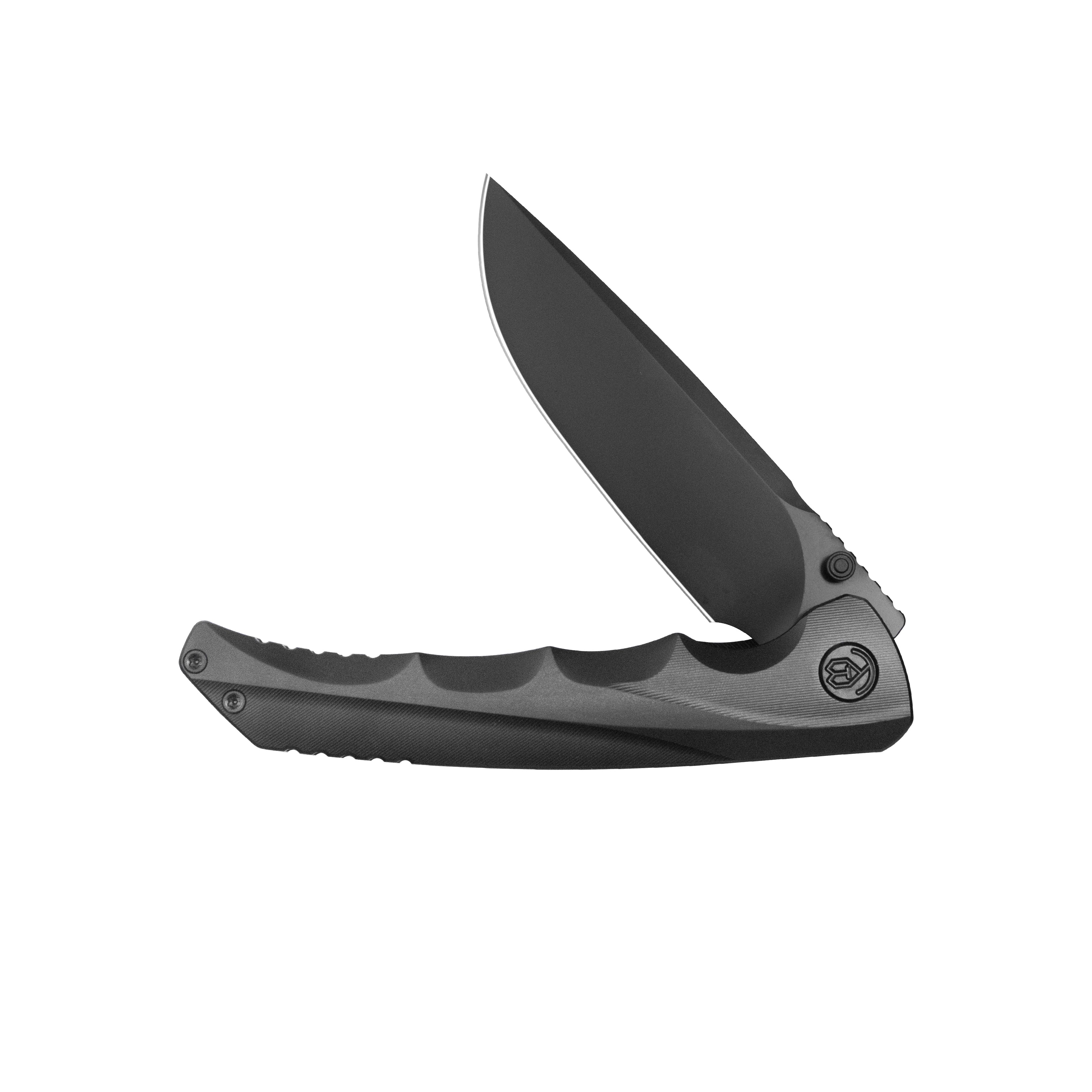KB Zazoo Folding Knife Regular DLC Titanium Handle 3.70'' Regular DLC M390 Blade KB389C