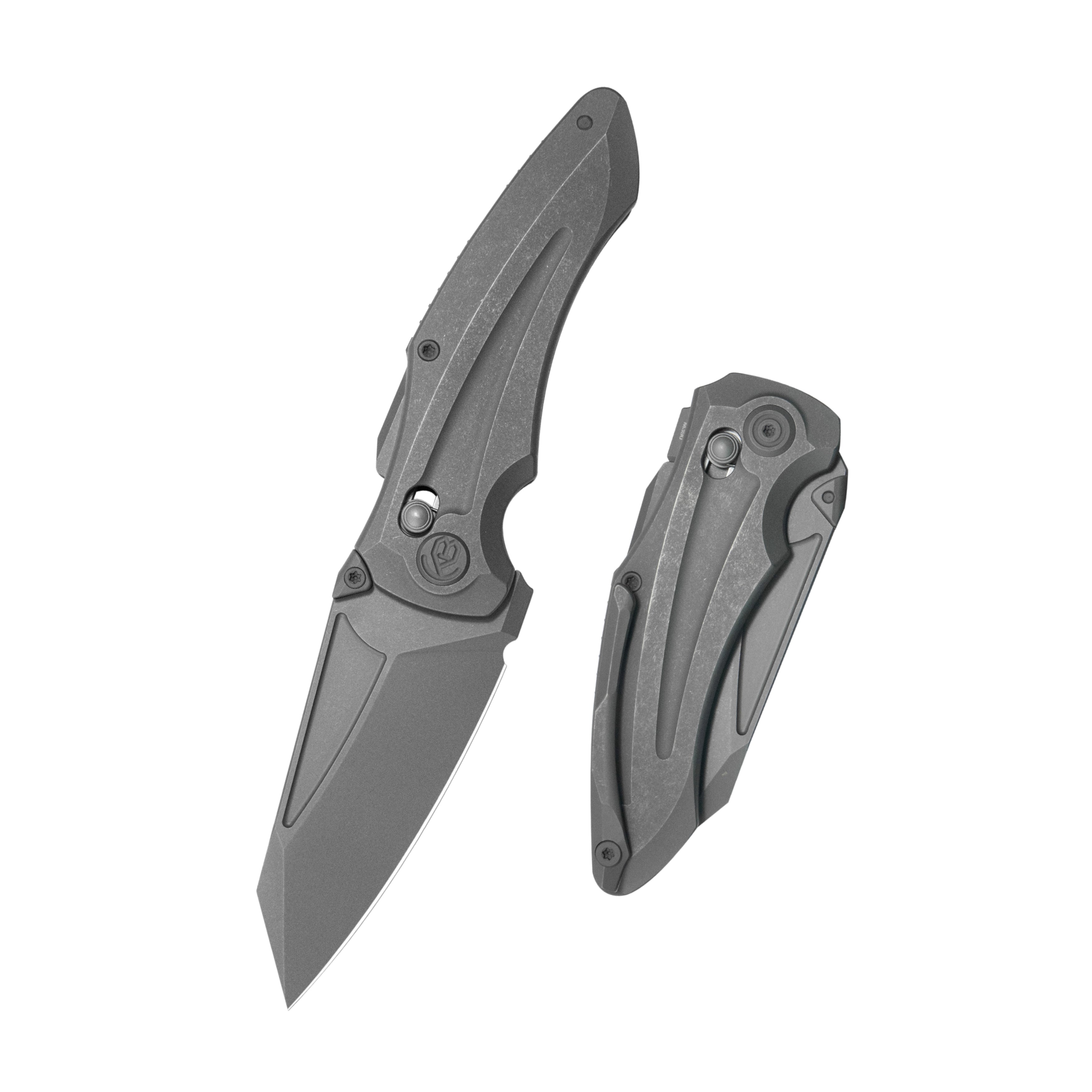KB Sumo Crossbarlock Folding Knife Darkwash Titanium Handle 3.15