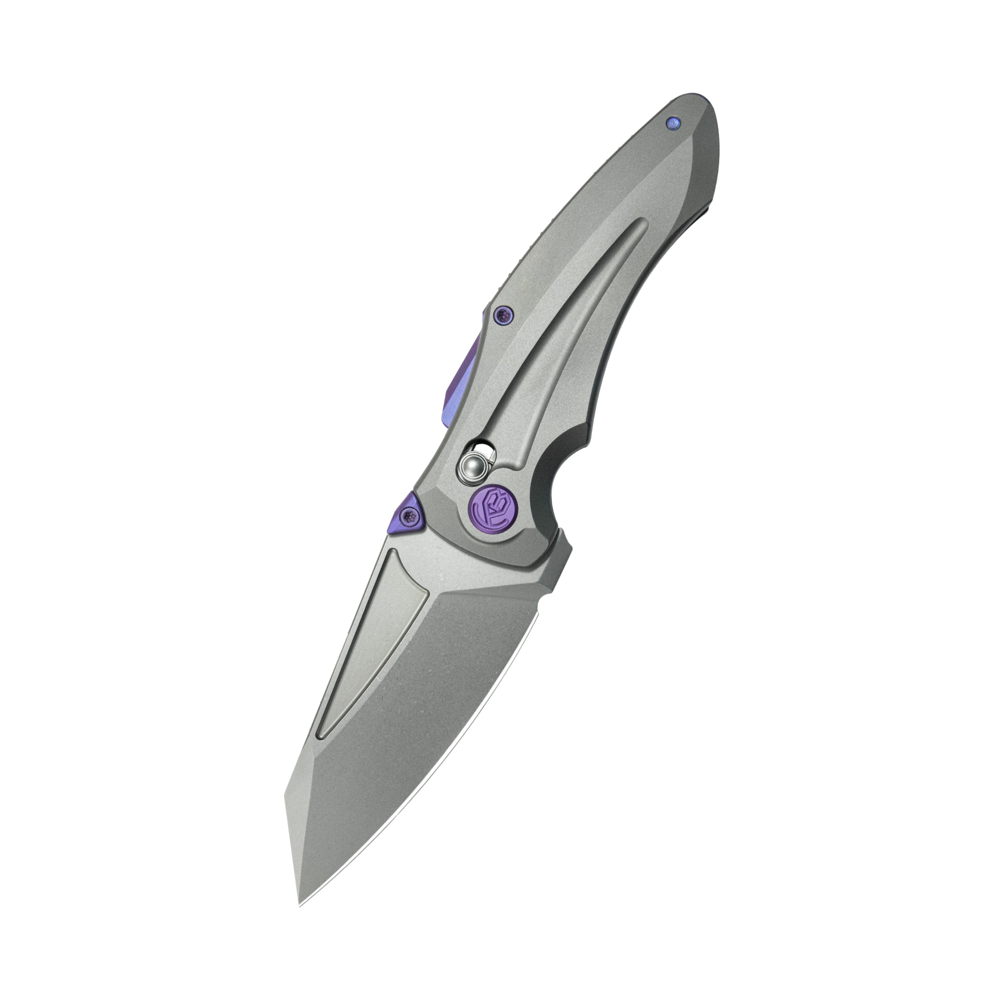 KB Sumo Crossbarlock Folding Knife Sandblast Titanium Handle 3.15" Beadblast M390 Blade KB400F