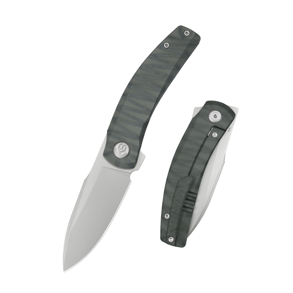 KB Taurus Frame Lock Pocket Folding Knife Flame Titanium Handle 3.27''