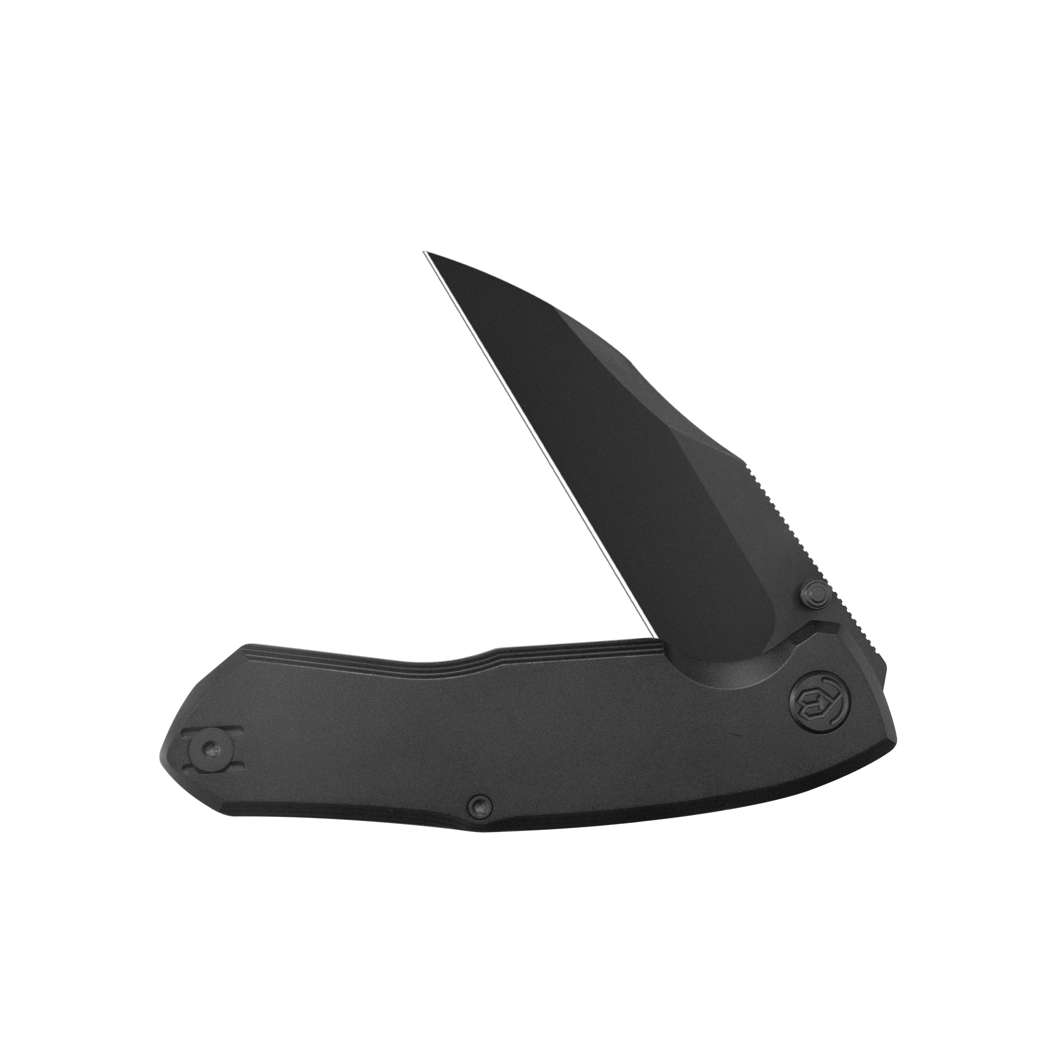 KB Mantra Folding Knife Black PVD Titaniuim Handle 3.27'' DLC M390 Blade KB459C