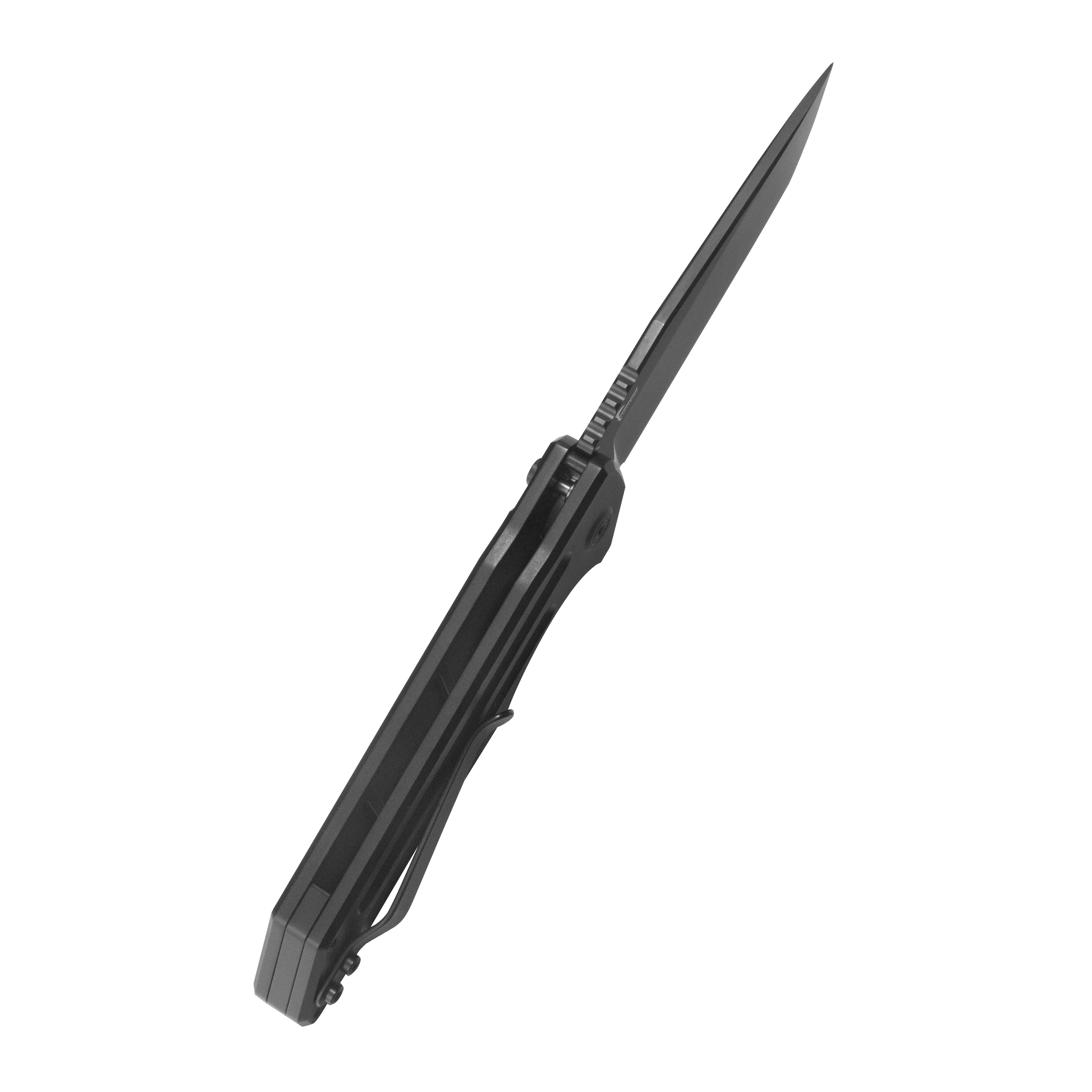 KB Relentless Folding Knife Black PVD Titanium Handle 3.46'' DLC M390