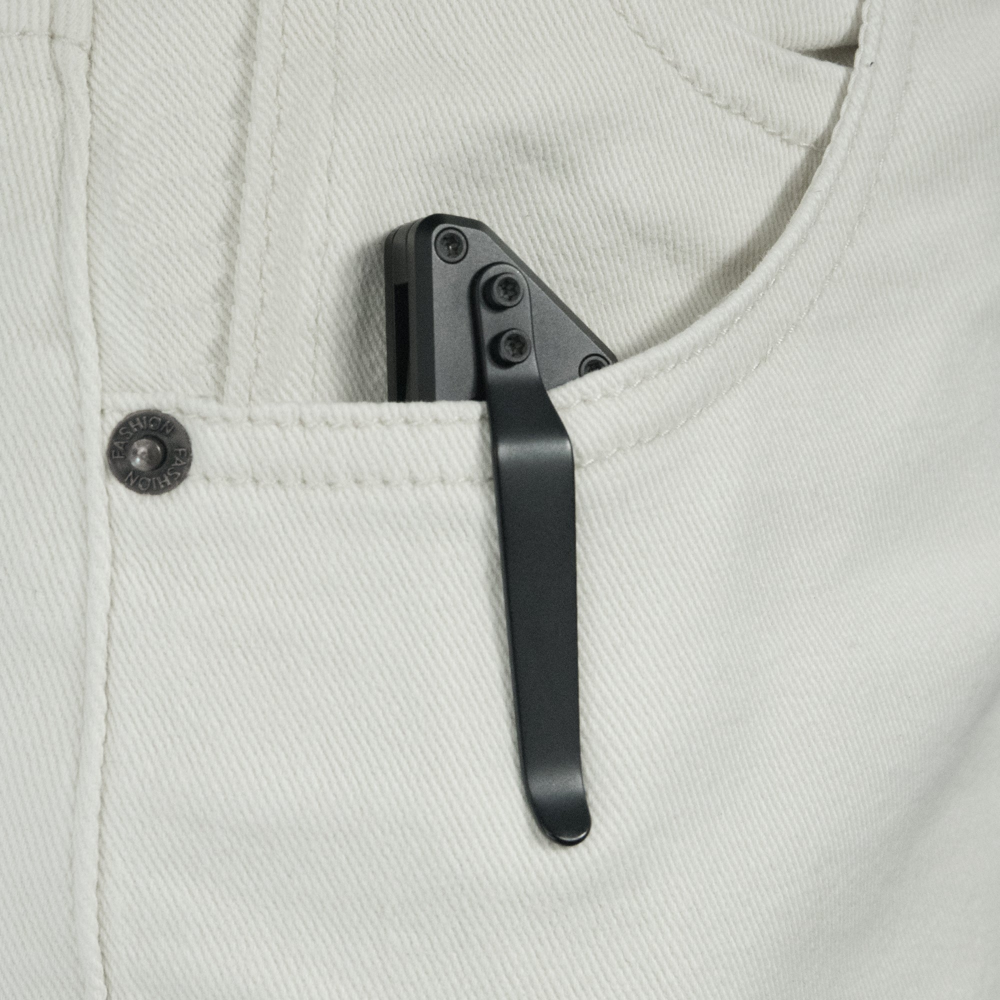 KB Relentless Folding Knife Black PVD Titanium Handle 3.46'' DLC M390 Blade KB462C