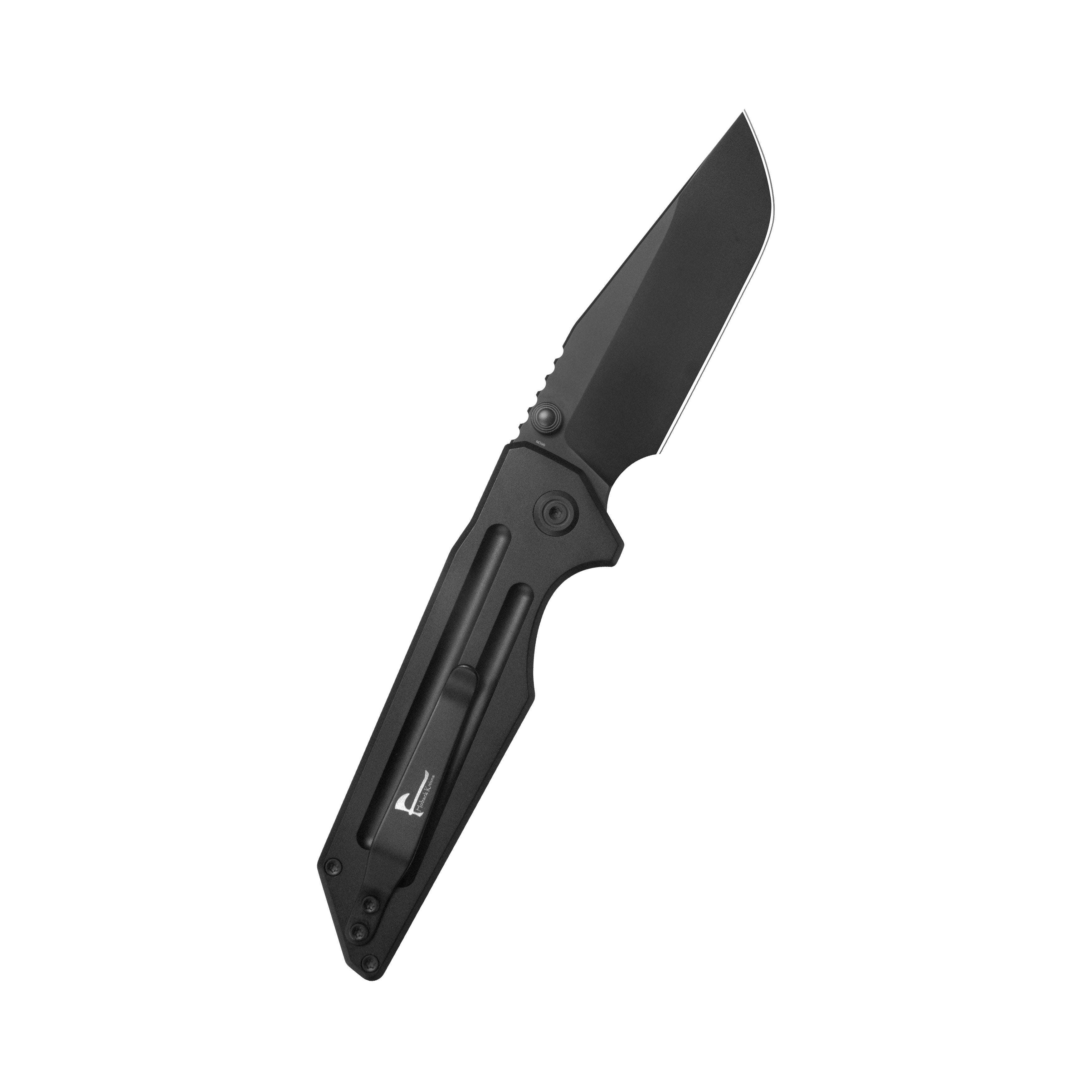 KB Relentless Folding Knife Black PVD Titanium Handle 3.46'' DLC M390 Blade KB462H