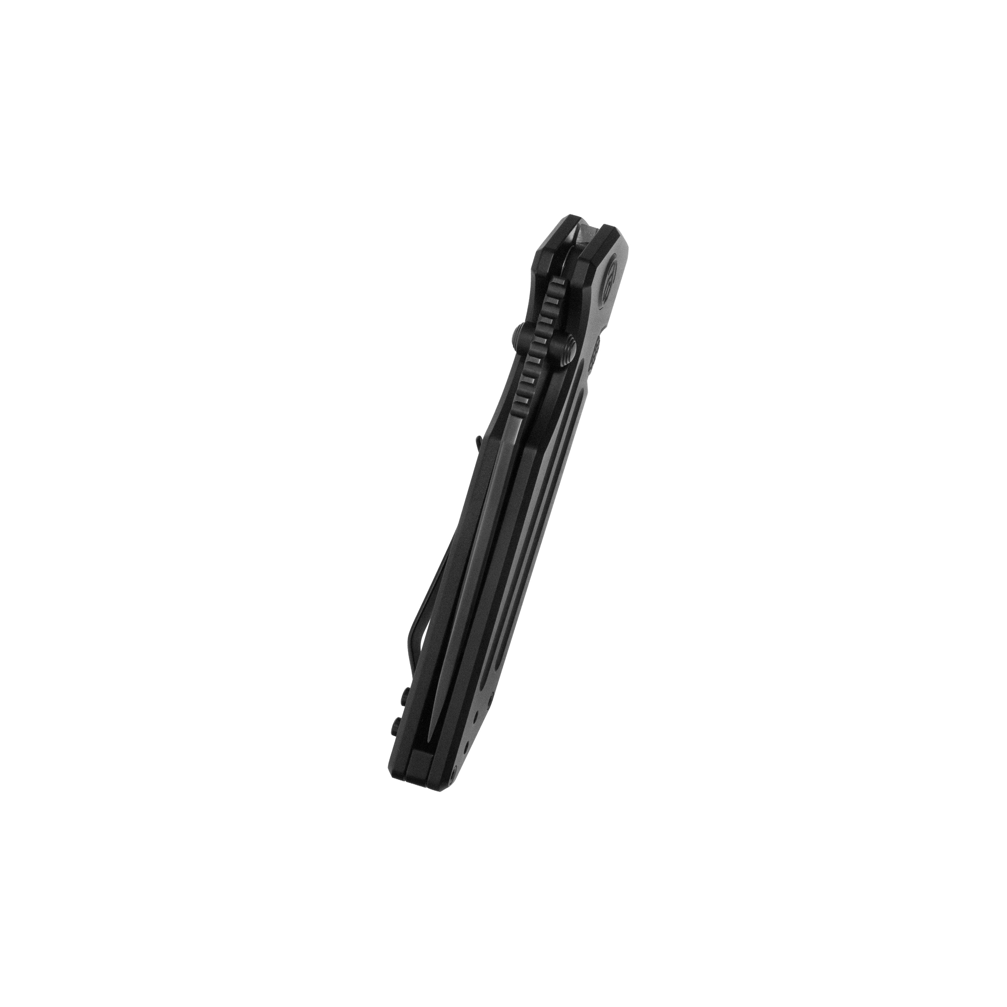 KB Relentless Folding Knife Black PVD Titanium Handle 3.46'' DLC M390 Blade KB462H