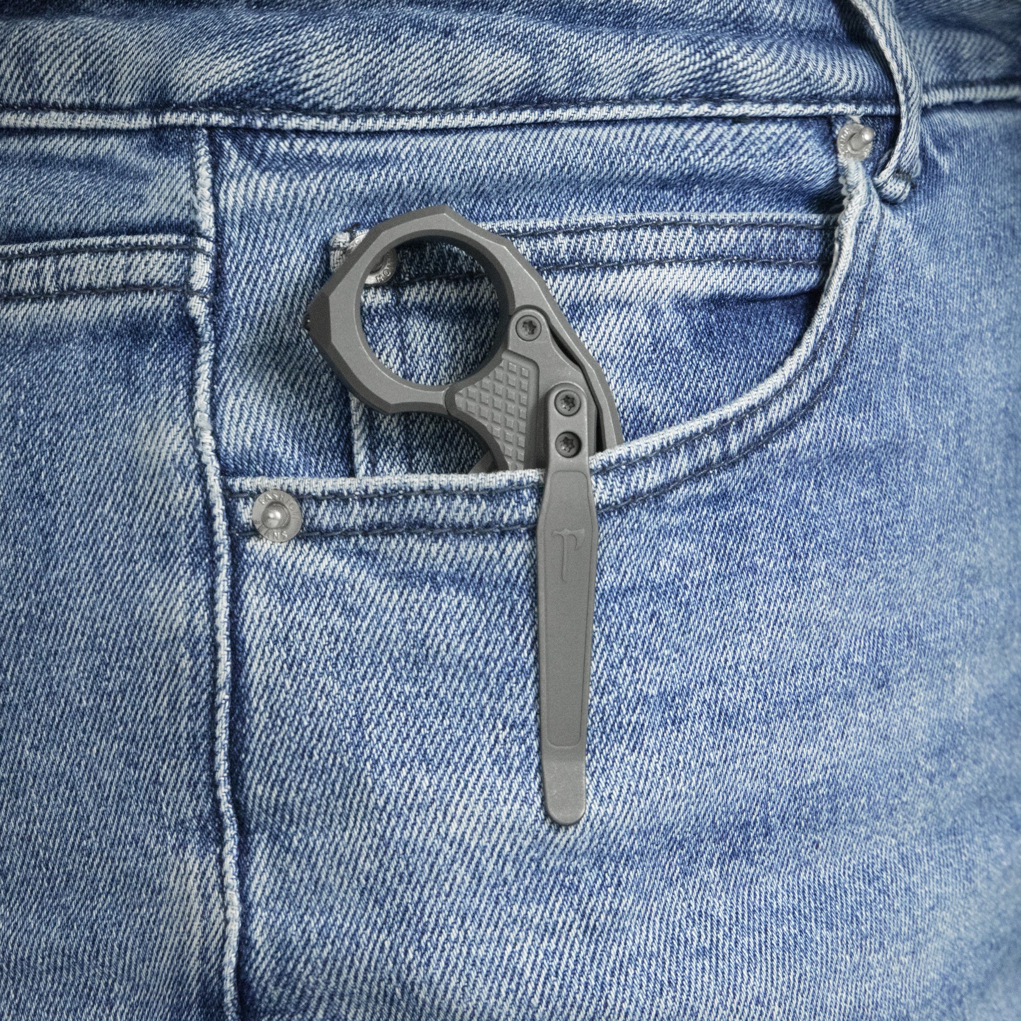 KB Tactical Toucan Folding Knife Darkwash Titanium Handle 2.36'' Darkwash 20CV Blade KB463B