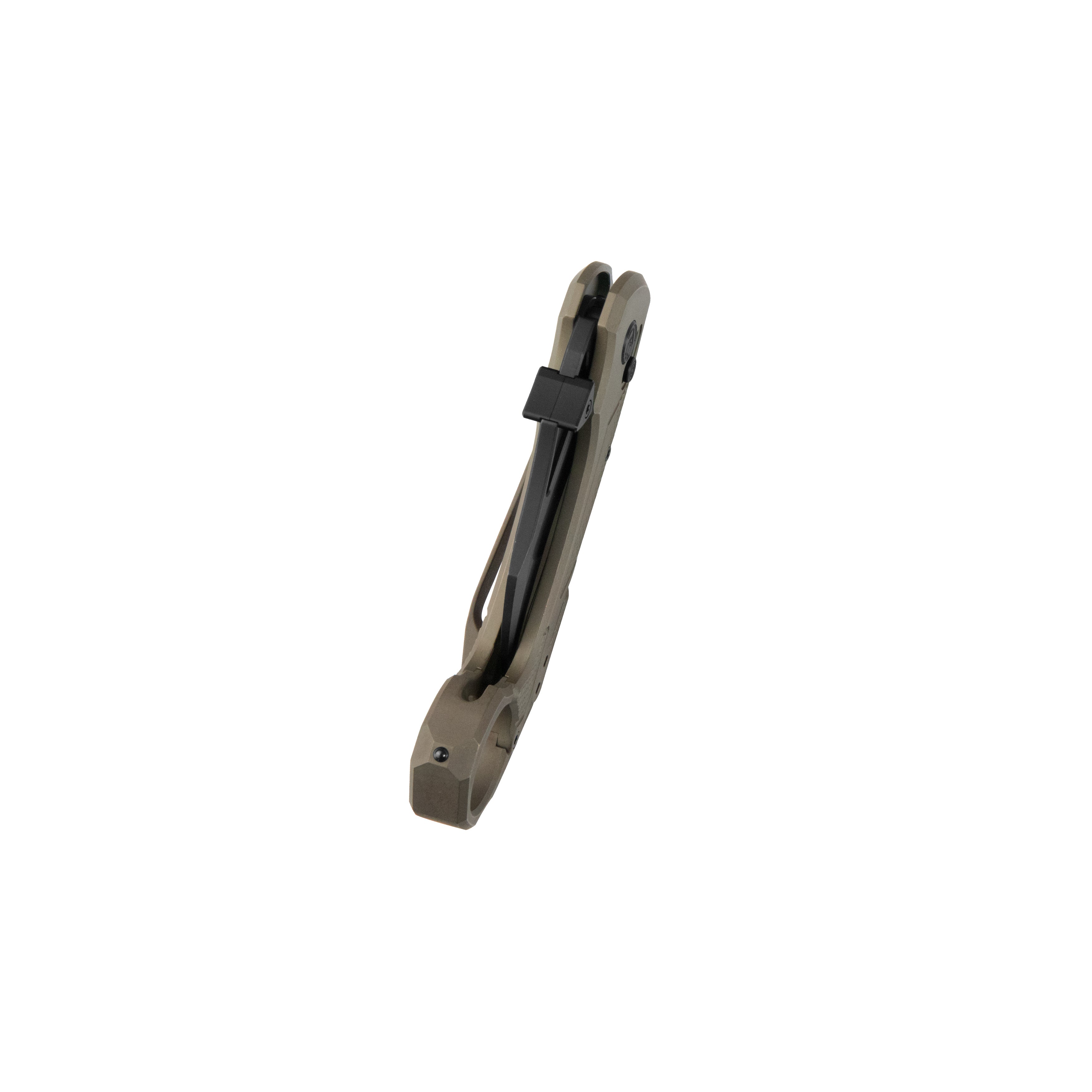 KB Tactical Toucan Folding Knife Bronze Ano Titanium Handle 2.36'' Blackwash 20CV Blade KB463C