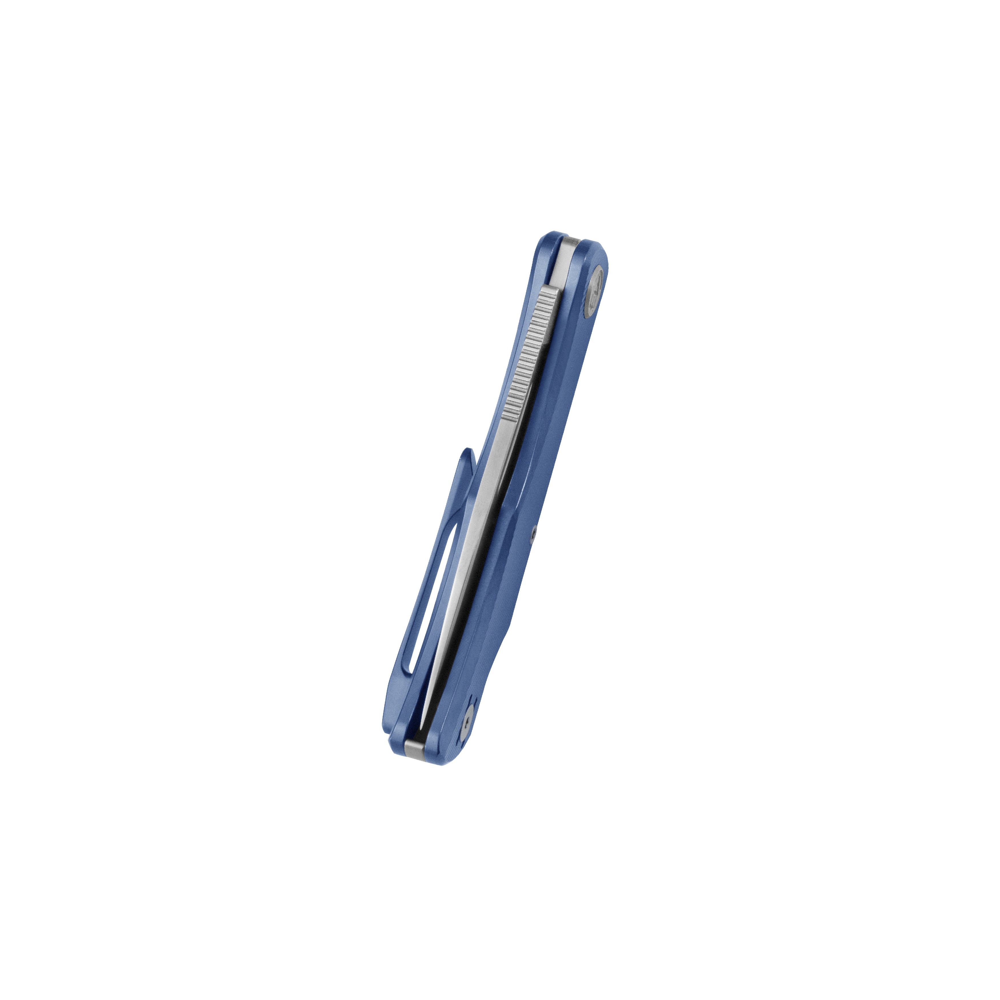 KB El Dorado Slip Joint Pocket Knife Blue Ano Titanium w/ Micro Millin