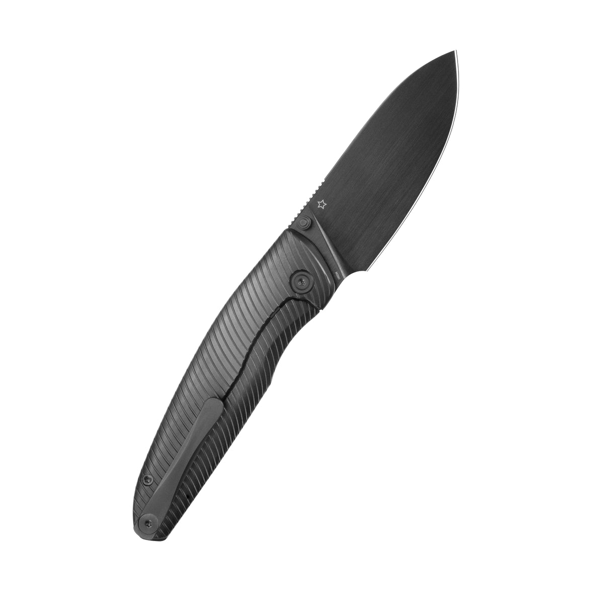 KB Cargo Folding Knife Black PVD Titanium Handle 3.15" DLC M390 Blade KB480C